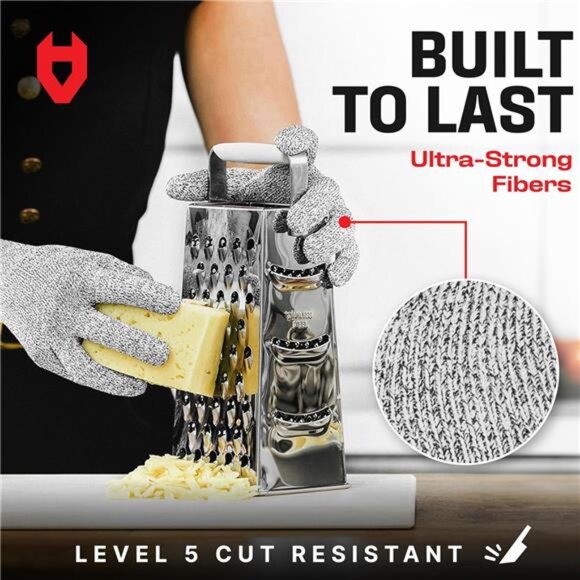NoCry Premium Cut Resistant Gloves Food Grade — Level 5 Protection - Picture 3 of 6